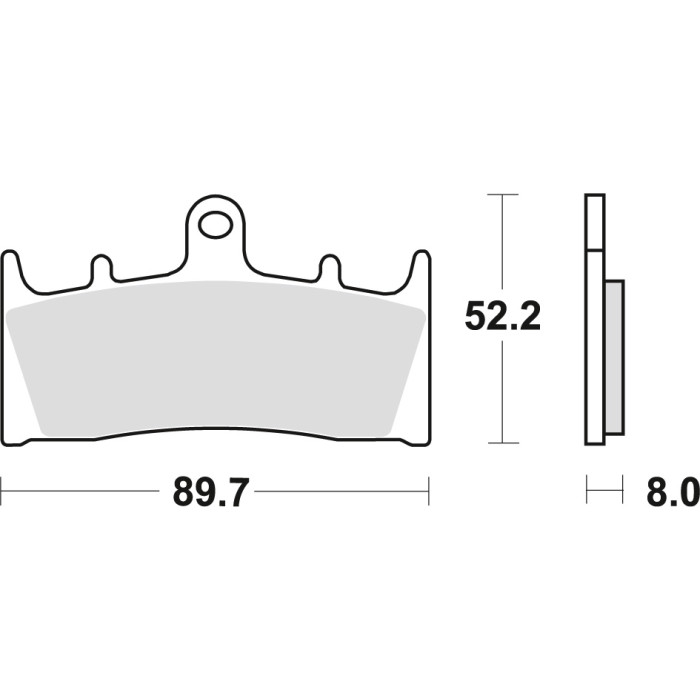 TRW LUCAS brake pads KH188 SINTER STREET KAWASAKI ZX9R 96-01, ZRX 1100 / 1200 96-06, VN 1500 02-03, VN 1600 04-08, SUZUKI