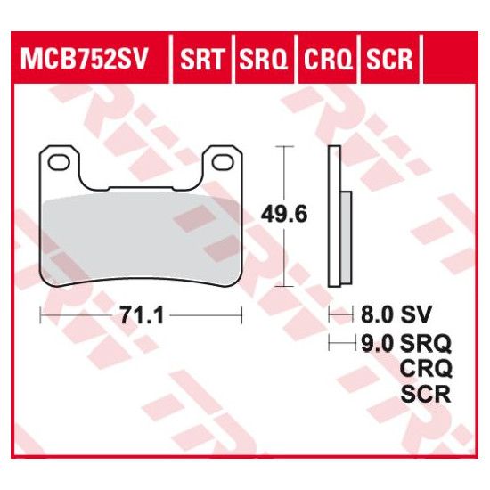 TRW LUCAS brake pads KH379 CARBON RACING (PERFORMANCE) KAWASAKI HP2 18-, ZX10R 08-15, SUZUKI GSXR 600 / 750 04-10, GSXR