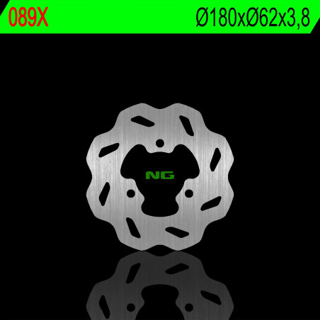 NG brake disc rear DERBI SENDA 50 '95-'03 (18X62X3,8mm) (3X10,5mm) WAVE