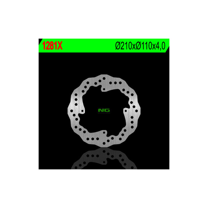 NG brake disc rear KTM SX 85 '11-'20 (210X110X4) KTM 250 / 350 FREERIDE '12-'17 WAVE