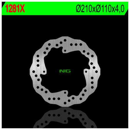 NG brake disc rear KTM SX 85 '11-'20 (210X110X4) KTM 250 / 350 FREERIDE '12-'17 WAVE