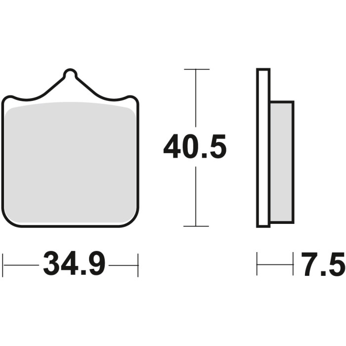 TRW LUCAS brake pads KH322 SINTER STREET APRILIA RSV 1000 MILE / R / TUONO 01-11, KTM 690 SM / SMC 07-16 950 SUPERMOTO 0