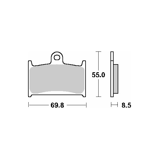 SBS brake pads KH145 / KH236 EVO SINTER