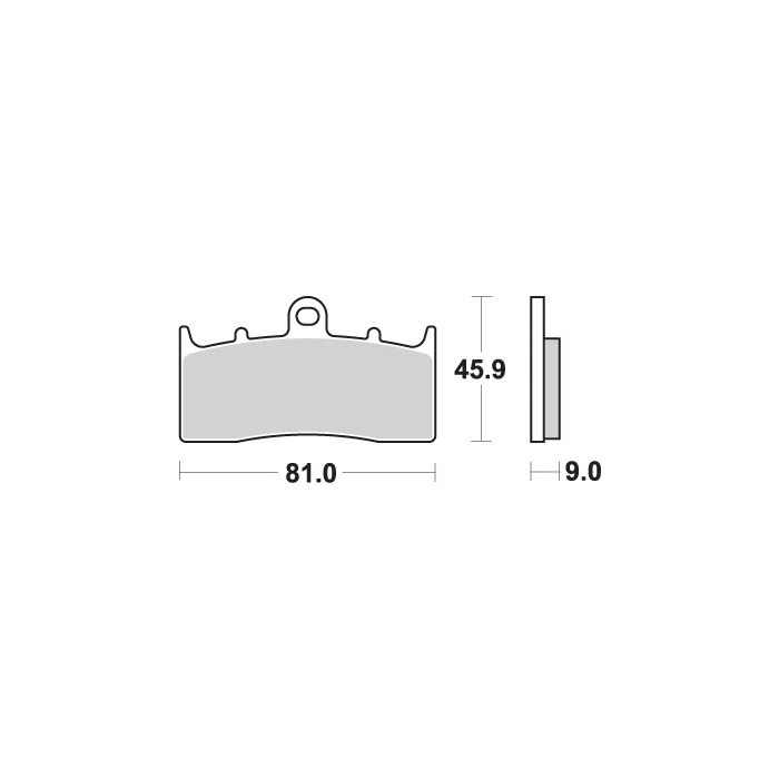 SBS brake pads KH613 STREET EXCEL SINTER gold color fits: BMW K1200 / 1300 / 1600, R850 / 1100 / 1150 / 1200 at