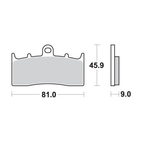 SBS brake pads KH613 STREET EXCEL SINTER gold color fits: BMW K1200 / 1300 / 1600, R850 / 1100 / 1150 / 1200 at