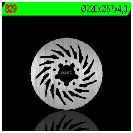 NG brake disc rear DERBI GPR 50 '09-'11, RIEJU RS 50 '04-'09, RS 125 (220X57X4)(5X6,5mm)