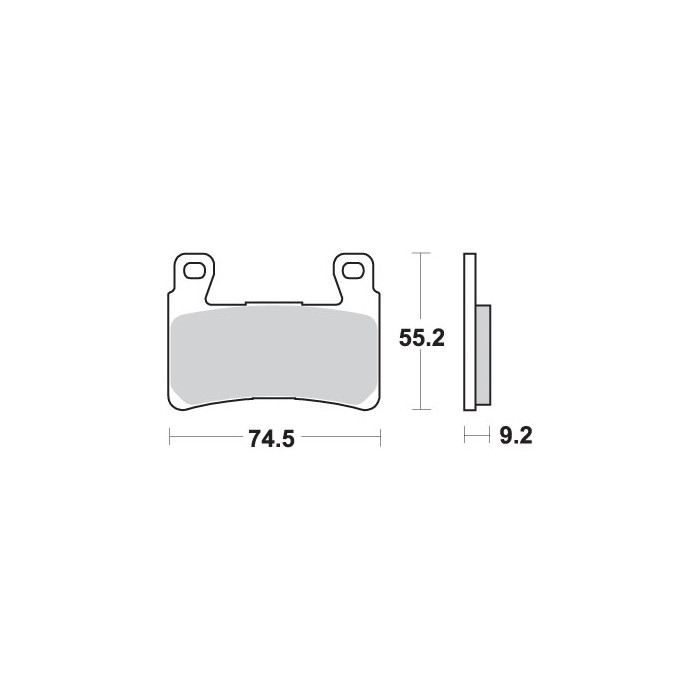 SBS brake pads KH296 / KH265STREET EXCEL SINTER gold color fits: HARLEY DAVIDSON front