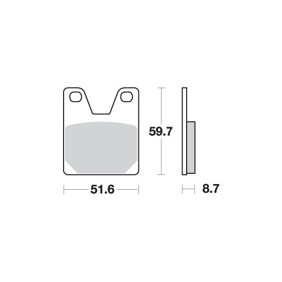 SBS brake pads KH267 RACING DUAL CARBON color black