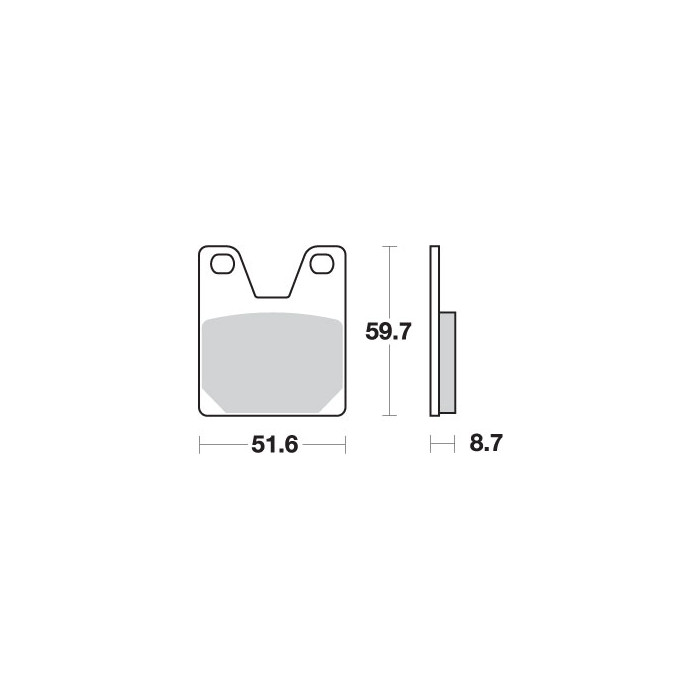 SBS brake pads KH267 RACING DUAL CARBON color black