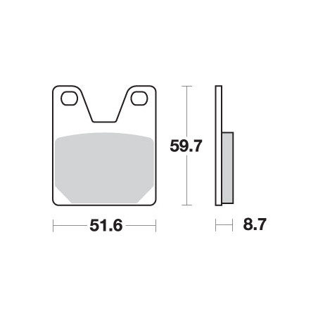 SBS brake pads KH267 RACING DUAL CARBON color black