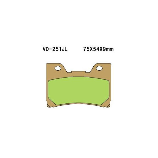 VESRAH brake pads KH160 Metalic sinter (gold color) (MADE IN JAPAN)