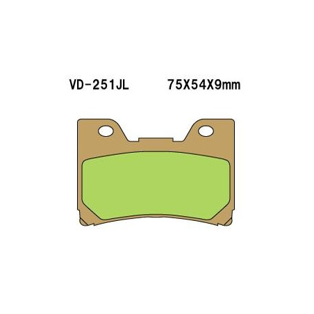 VESRAH stabdžių kaladėlės KH160 Metalic sinter (auksinės spalvos) (MADE IN JAPAN)