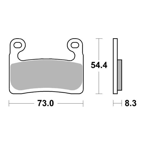 SBS brake pads KH724 STREET EXCEL SINTER gold color BMW S 1000RR, R 1250GS / GS ADVENTURE / RT / RT SPORT '19-