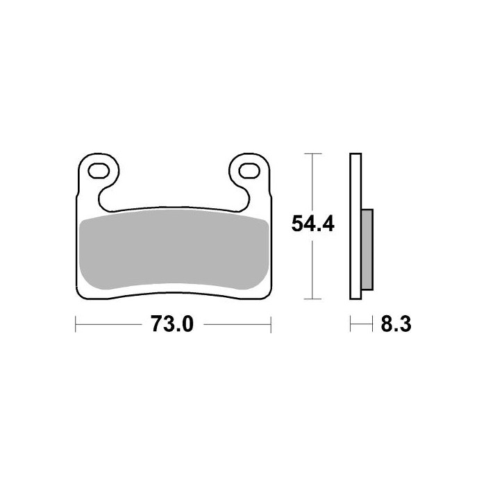 SBS brake pads KH724 STREET EXCEL SINTER gold color BMW S 1000RR, R 1250GS / GS ADVENTURE / RT / RT SPORT '19-