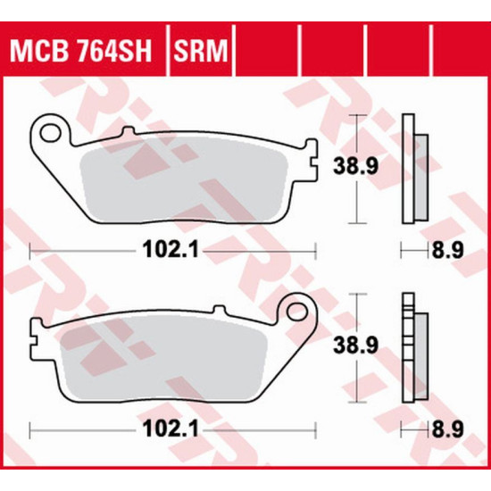TRW LUCAS ZF brake pads KH142 SINTER STREET BMW C 650 '12-'18, HONDA VT 600 SHADOW '94-'99, CB / CBR 650 '14-'20, NTV 65