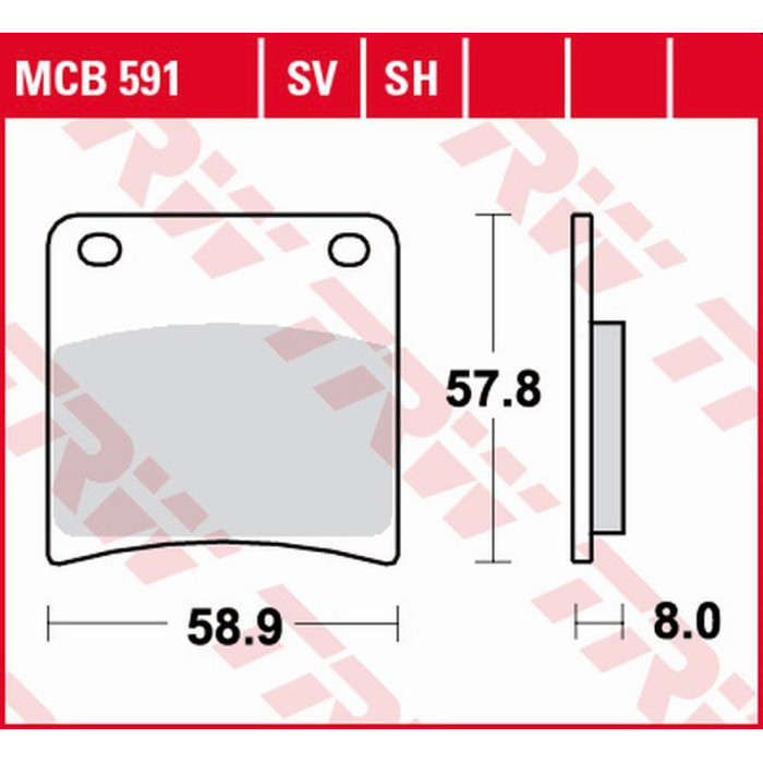 TRW LUCAS ZF brake pads KH146 SINTER STREET SUZUKI VX 800 '90-'95, GSX 1100G '91-'93 rear