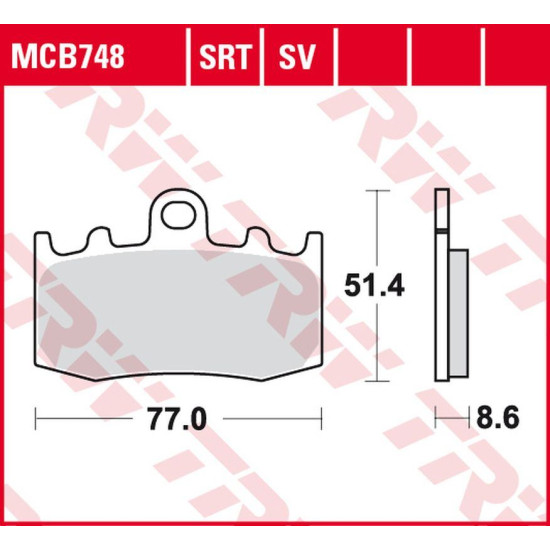 TRW LUCAS ZF brake pads KH335 SINTER ROAD / TRACK BMW R 1100S '01-'05, R 1150R '04-'06, R 1150RT '00-'06, K 1200GT / RS