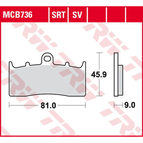 TRW LUCAS ZF brake pads KH613 SINTER ROAD / TRACK BMW R 1100S, R 1150RS '00-'05, K 1200LT '00-'09, K 1200R / 1300R '05-'