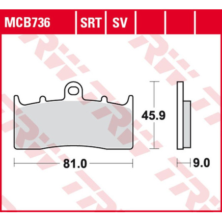 TRW LUCAS ZF stabdžių kaladėlės KH613 SINTER ROAD / TRACK BMW R 1100S, R 1150RS '00-'05, K 1200LT '00-'09, K 1200R / 1300R '05-'