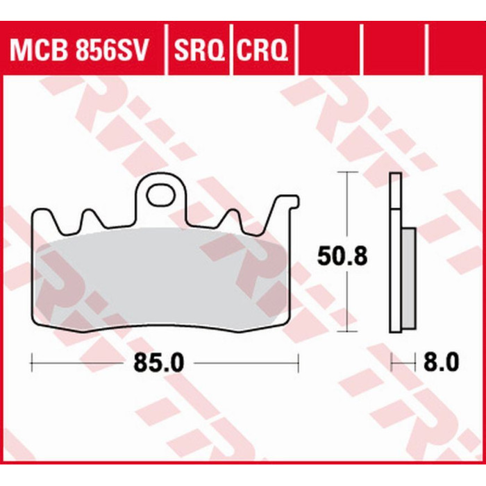 TRW LUCAS ZF brake pads KH630 CARBON RACING BMW R 1200R / RS '14-'18, S 1000XR '17-, R 1200GS / ADV '13-'18, R 1250R / R