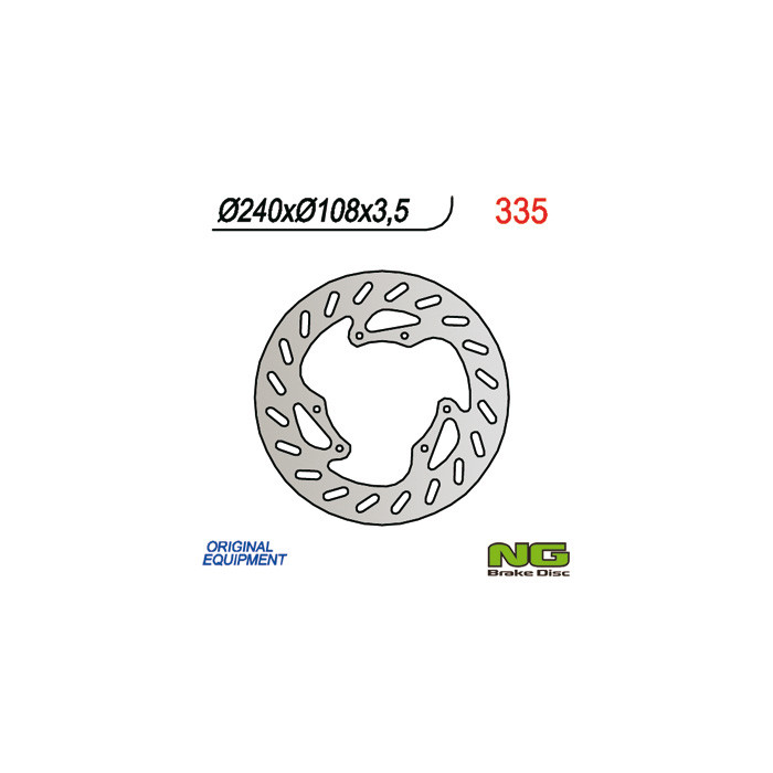 NG brake disc front DERBI 50 SENDA R / R-RACER / X-TREME / X-RACE '00-'09 (240x108x3,5)
