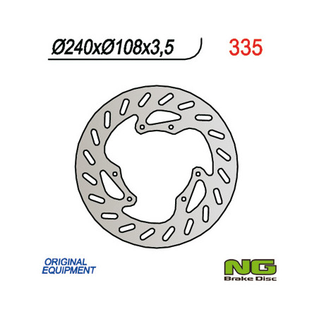 NG brake disc front DERBI 50 SENDA R / R-RACER / X-TREME / X-RACE '00-'09 (240x108x3,5)