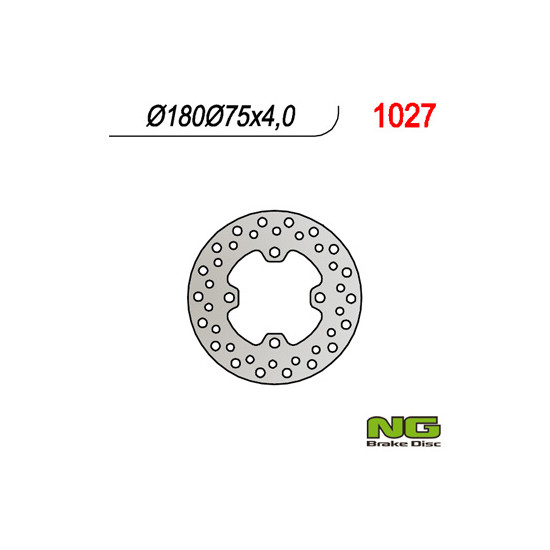 NG brake disc front HONDA RINCON 680 EFI '06-'12 (180X75X4)
