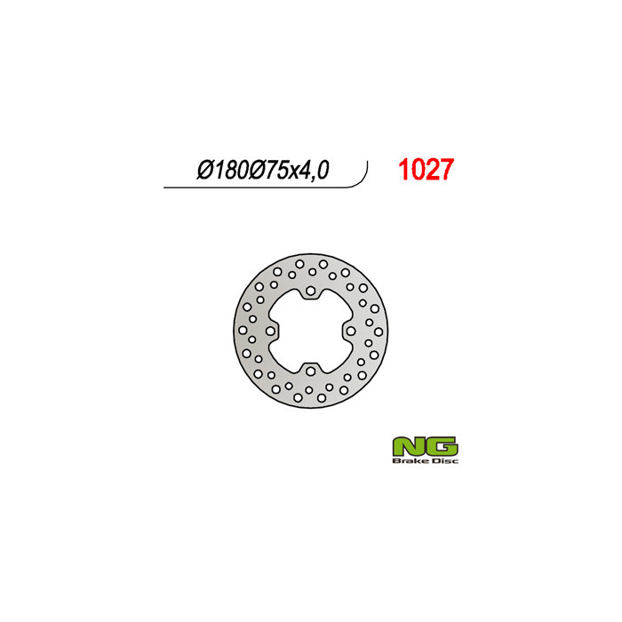 NG brake disc front HONDA RINCON 680 EFI '06-'12 (180X75X4)