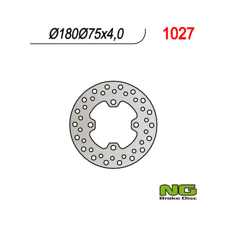 NG brake disc front HONDA RINCON 680 EFI '06-'12 (180X75X4)