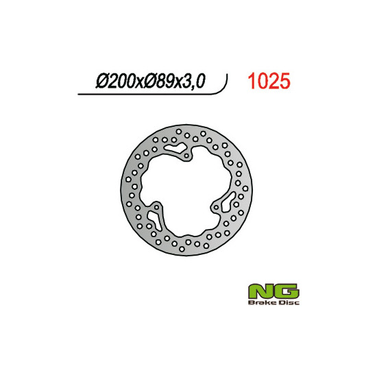 NG brake disc front KTM 65 SX '98-'14 (200X89X3) (3x6,5mm)