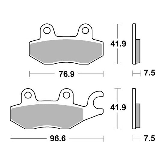 SBS brake pads KH197 KAWASAKI NINJA 400 '18-'21