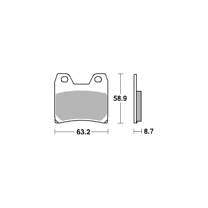 SBS brake pads KH348 STREET EXCEL / RACING SINTER gold color fits: YAMAHA FZS1000, XJR1300 rear