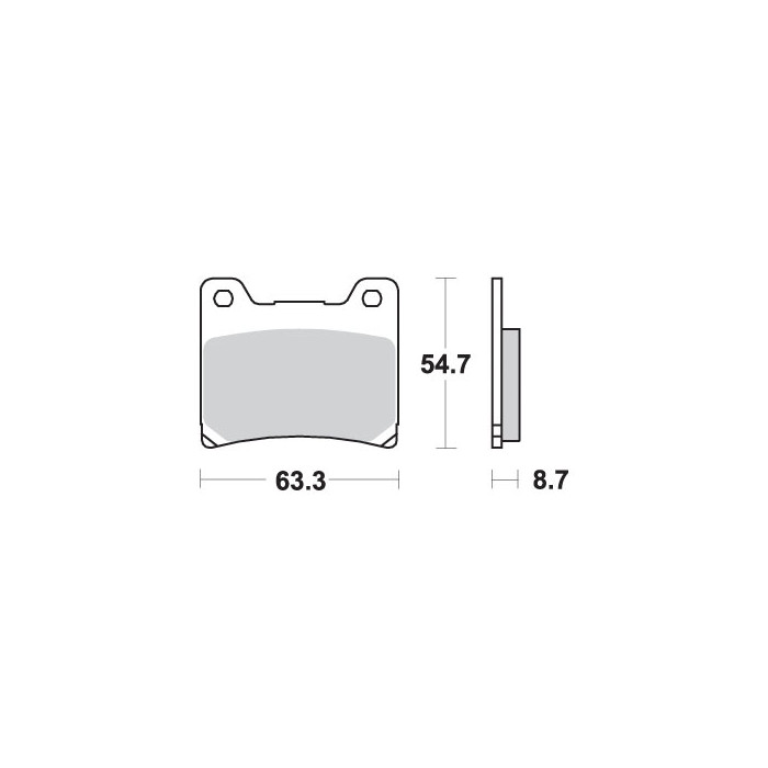 SBS brake pads KH88 STREET EXCEL / RACING SINTER gold color
