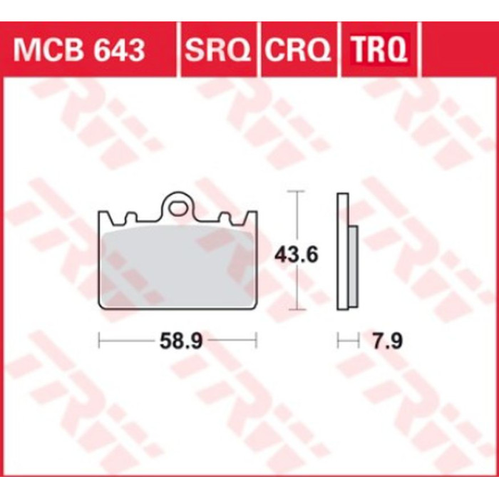 TRW LUCAS brake pads KH180 SINTER RACING KAWASAKI ZXR 400L 91-03, front