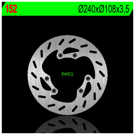 NG brake disc front PEUGEOT 50 XP6, XPS 50 '05-'09 (240X108X3,5) (6X6,5mm)