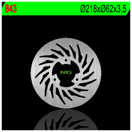 NG brake disc rear APRILIA 5011, DERBI 50 / 125 (218X62X3,5) (3X10,5mm)