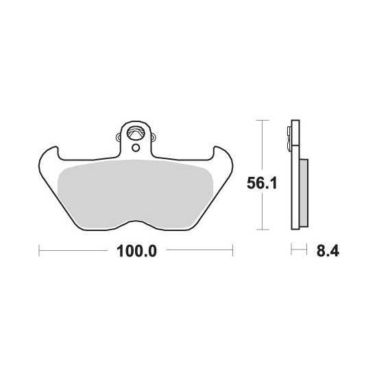 SBS brake pads KH407 / KH246 STREET EXCEL SINTER gold color fits: BMW K1200, R850 / 1100 / 1150 / 1200 front