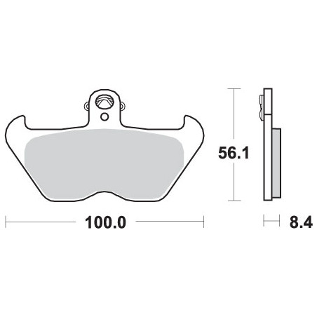 SBS brake pads KH407 / KH246 STREET EXCEL SINTER gold color fits: BMW K1200, R850 / 1100 / 1150 / 1200 front