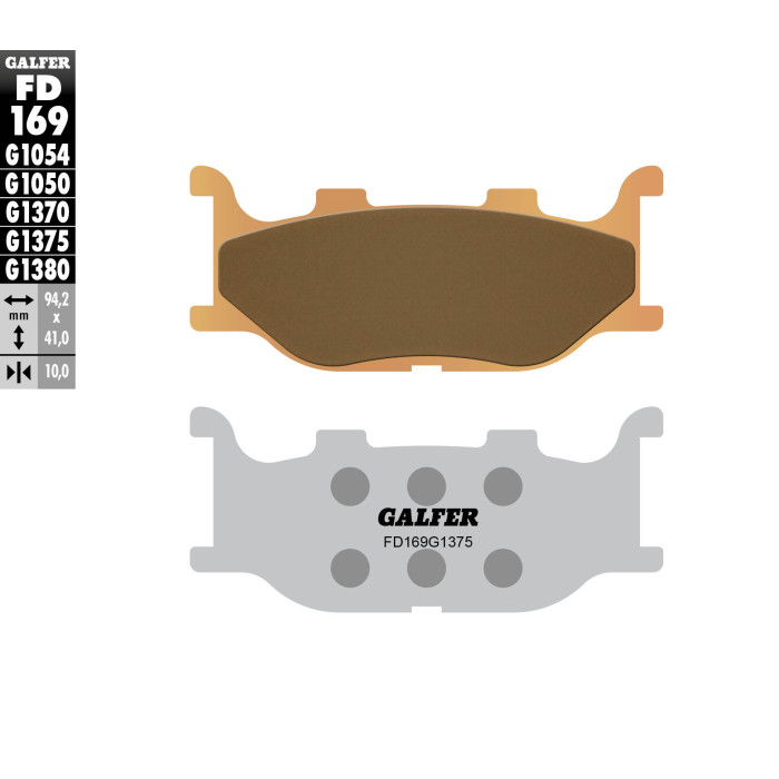 GALFER brake pads KH199 Metalic sinter (gold color) SPORT