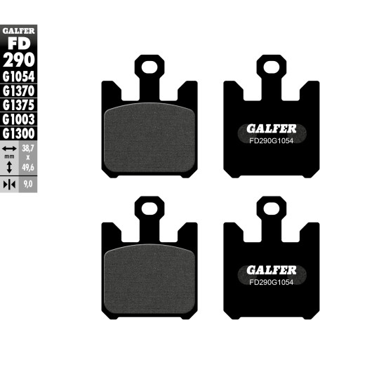 GALFER brake pads KH369 / 4 KAWASAKI / SUZUKI front (4 pcs.)