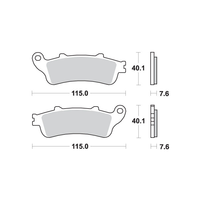 SBS brake pads kH261 / KH281 STREET EXCEL SINTER gold color