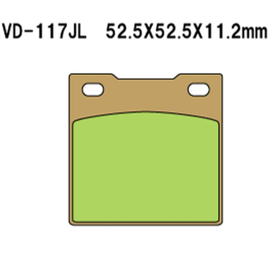VESRAH brake pads KH45 Metalic sinter (gold color) (MADE IN JAPAN)