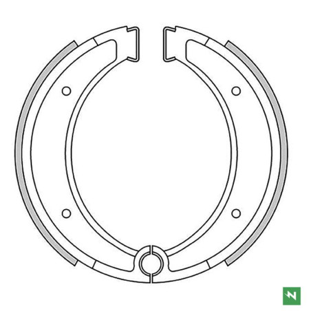 NEWFREN drum brake pads front / rear HUSQVARNA AE 500 '84-, CR 125 '81-'84, CR 240 / 250 / 390, CR 430 '81-'81, C