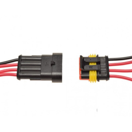Hermetic wiring connector, 4-pin