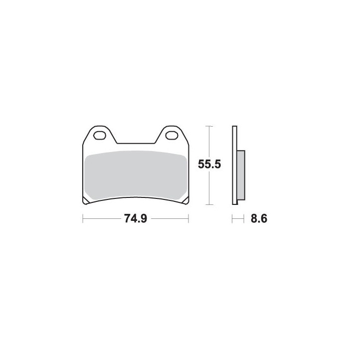 SBS brake pads KH244 STREET EXCEL SINTER gold color