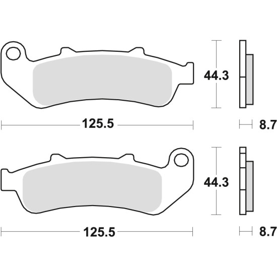 TRW LUCAS brake pads KH189 ORGANIC HONDA CBR 1000 F DUAL 93-00, front / rear