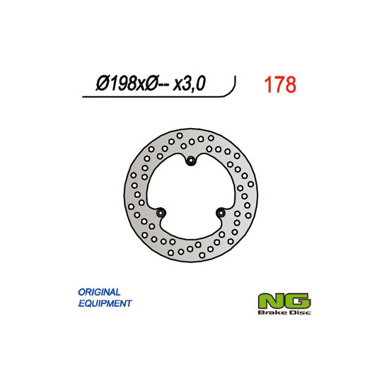 NG brake disc front KTM 60 / 65 / 85 SX (198x-x3)
