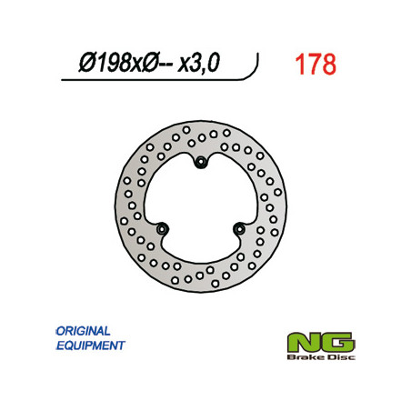 NG brake disc front KTM 60 / 65 / 85 SX (198x-x3)