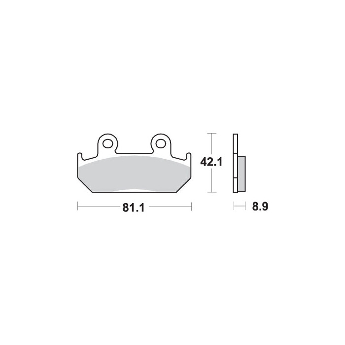 SBS brake pads KH121 TRACKSPORT SINTER gold color