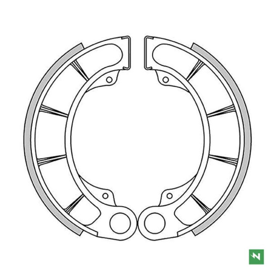 NEWFREN drum brake pad end HONDA TRX 400AT '04-'07, TRX 450ES '98-'01, TRX 420 FOURTRAX '07-'19, TRX FOURTRAX / R